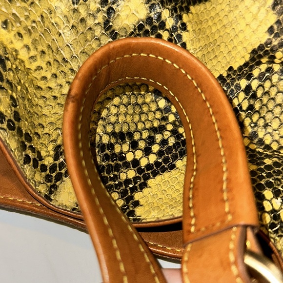 Brahmin Jackie Hobo Python Embossed Shoulder Bag Pristine - Picture 11 of 16